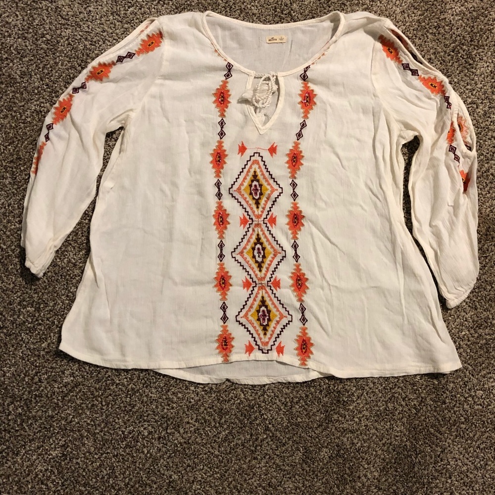An old worn once Hollister long sleeve